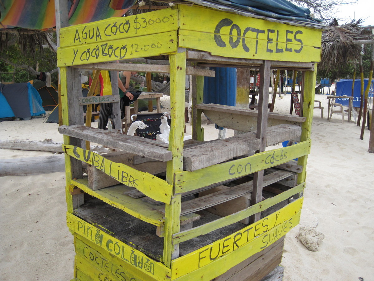 Umweltfreundlich nächtigen am Kolumbianischen Karibikstrand